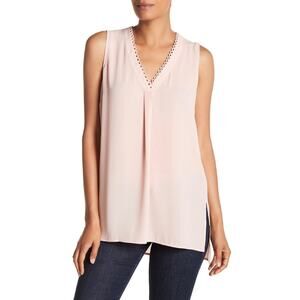 DR2 by Daniel Rainn Loop Trim Tunic  Pale Blush Top XS NEW